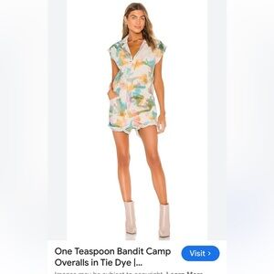 ONETEASPOON denim romper size XS